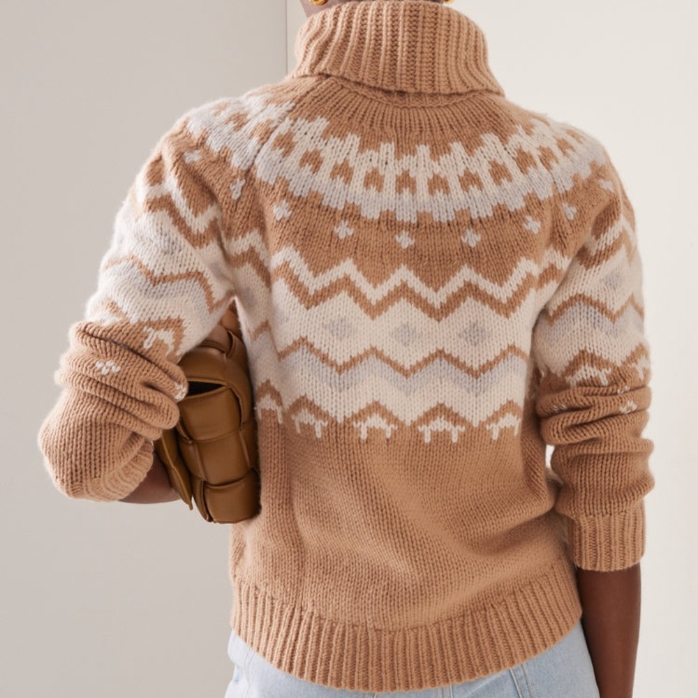 Bogner Sophi fair isle cashmere turtleneck ski sweater - Picture 11 of 11
